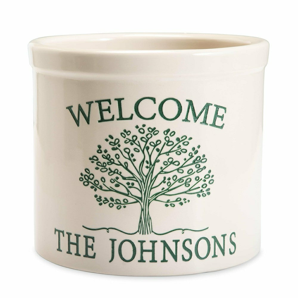 Plow & Hearth Personalized Tree of Life Crock