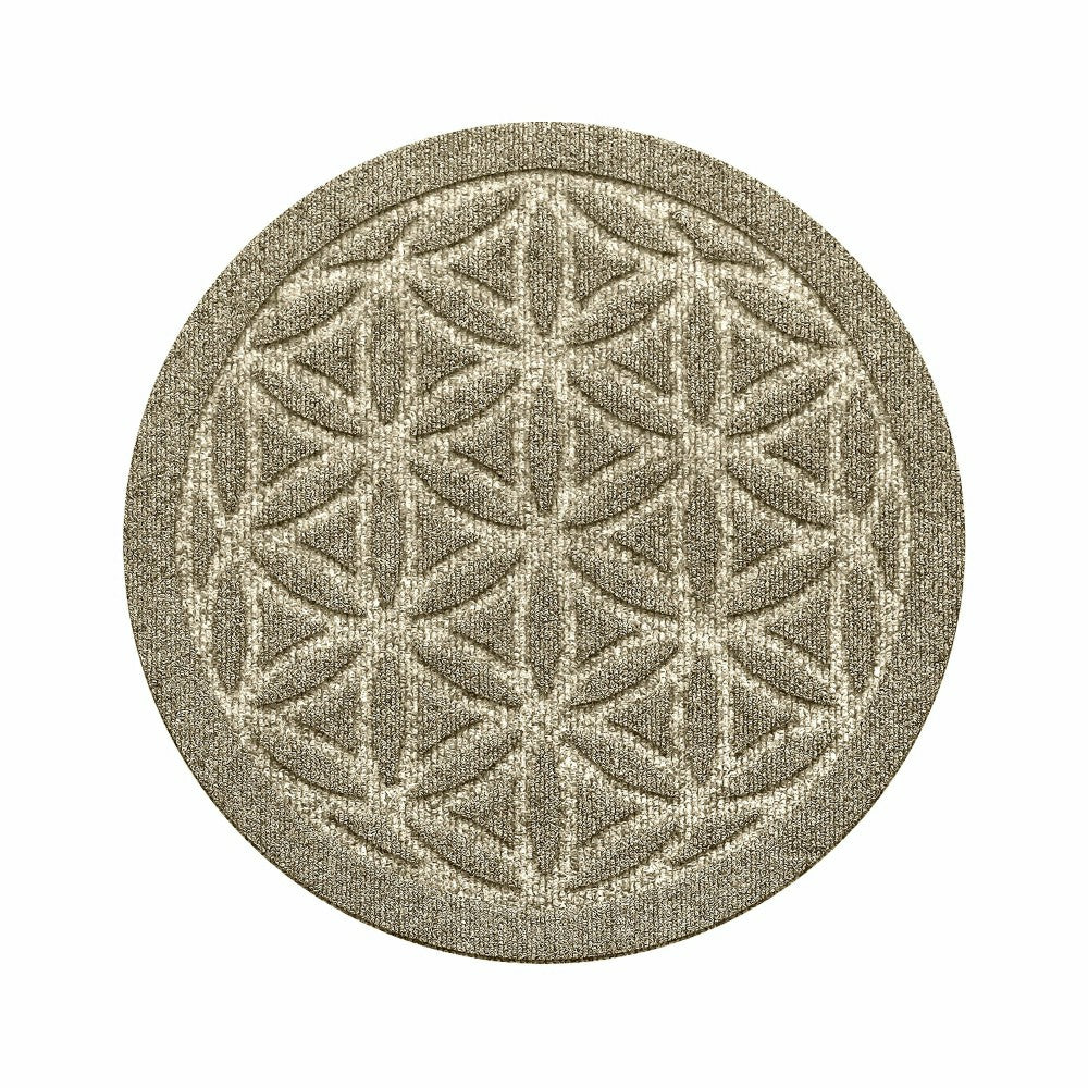 Plow & Hearth WaterHog® 17" Flower of Life Plant Trivets, Set of 2