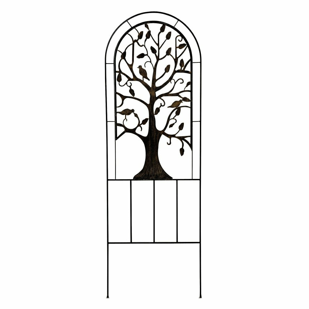 Plow & Hearth Metal Garden Trellis w/Tree of Life Design
