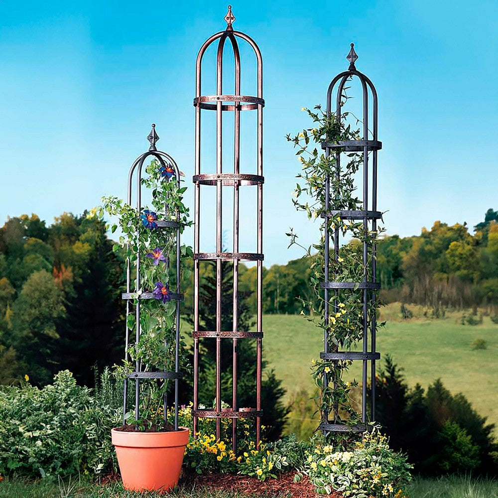 Plow & Hearth Steel Garden Obelisk