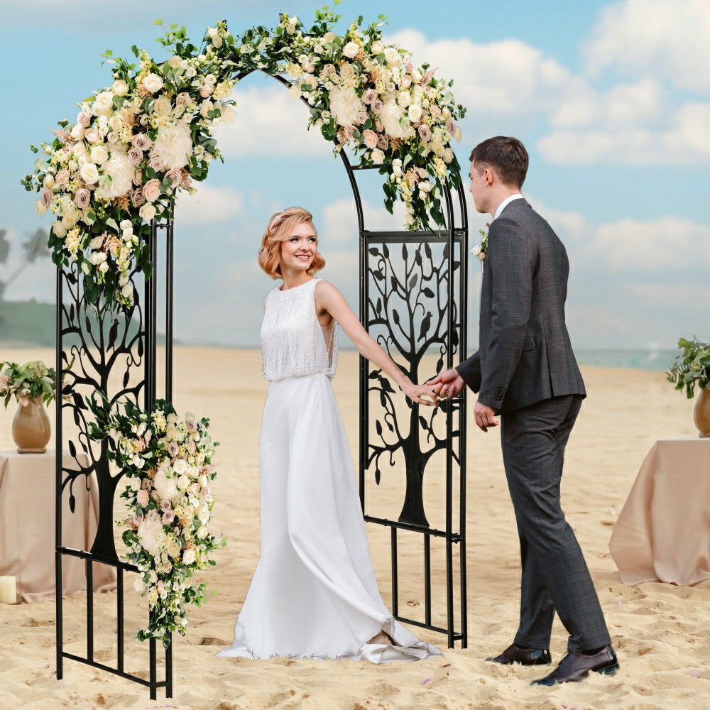 Plow & Hearth Metal Tree of Life Garden Arbor