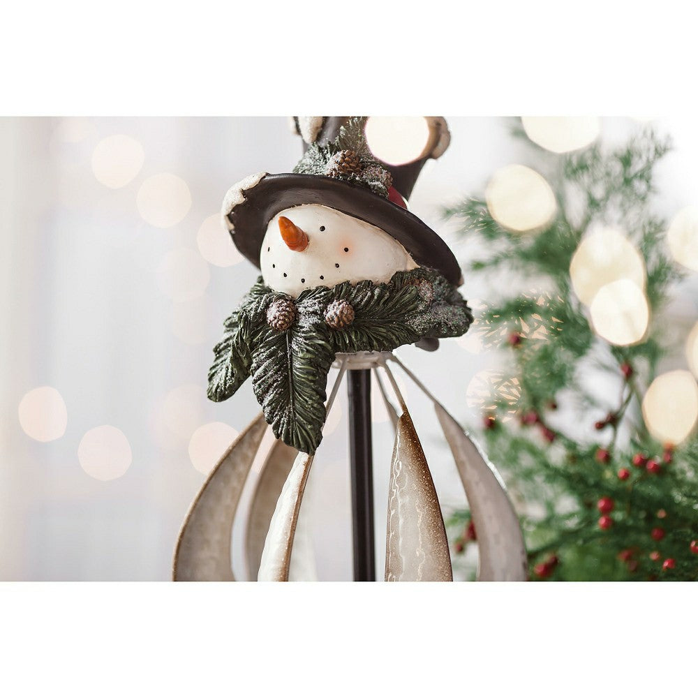 Plow & Hearth Christmas Snowman Garden Spinner