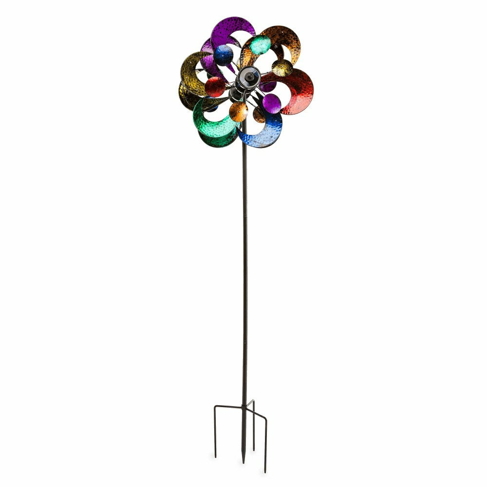 Plow & Hearth Gala 4-Blade Solar Wind Spinner