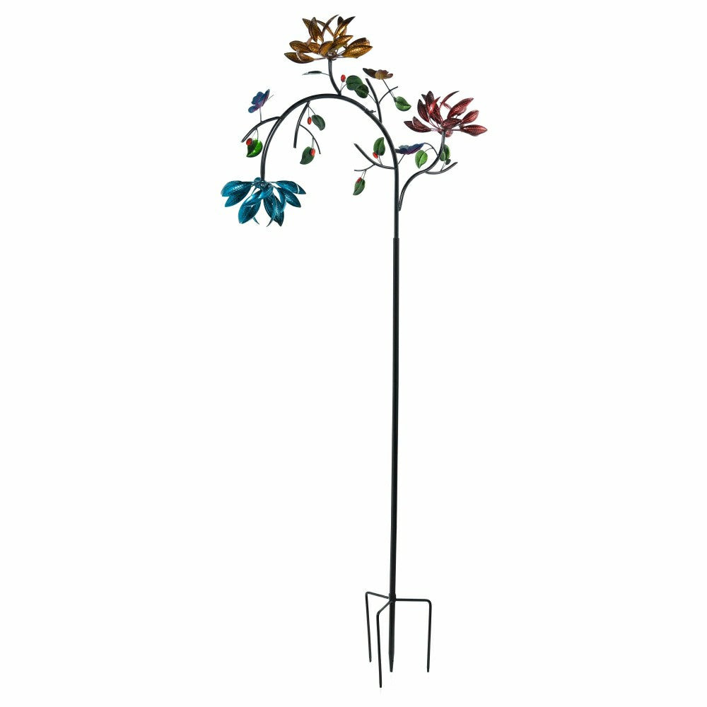 Plow & Hearth 91"H Wind Spinner, Spinner Flowers