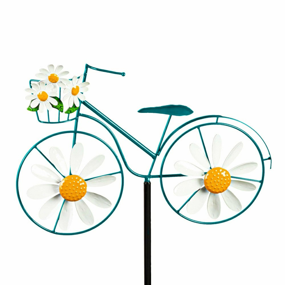 Plow & Hearth Lamaria Bicycle Spinner Metal Garden Stake