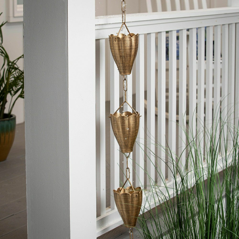Plow & Hearth Tulip Hanging Garden Rain Chain