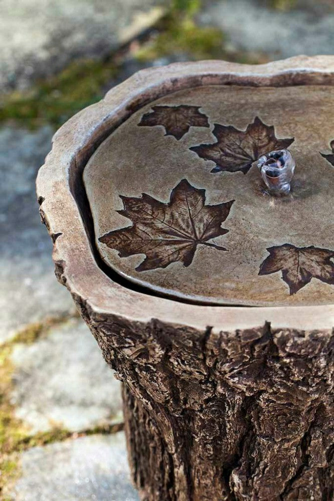 Plow & Hearth Tree Stump Garden Fountain