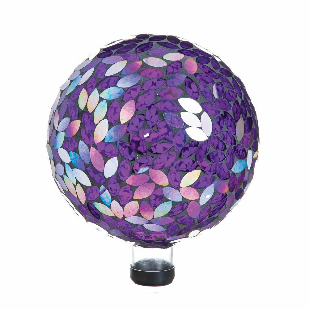 Plow & Hearth Flower Petal Mosaic Gazing Ball