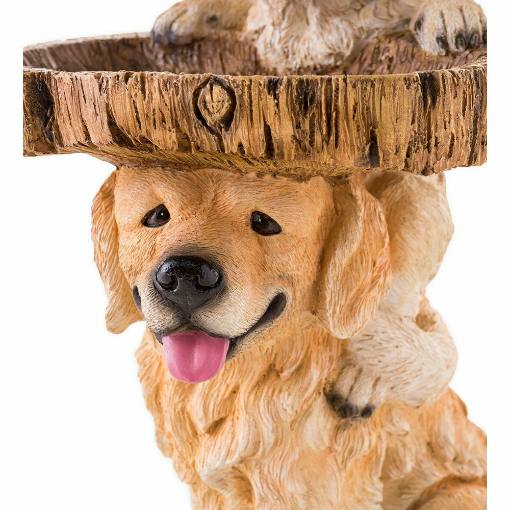 Plow & Hearth Playful Puppies Birdbath