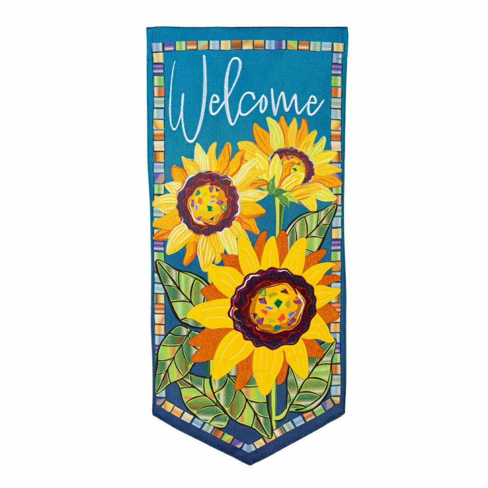 Plow & Hearth Sunflower Garden Welcome Everlasting Impression