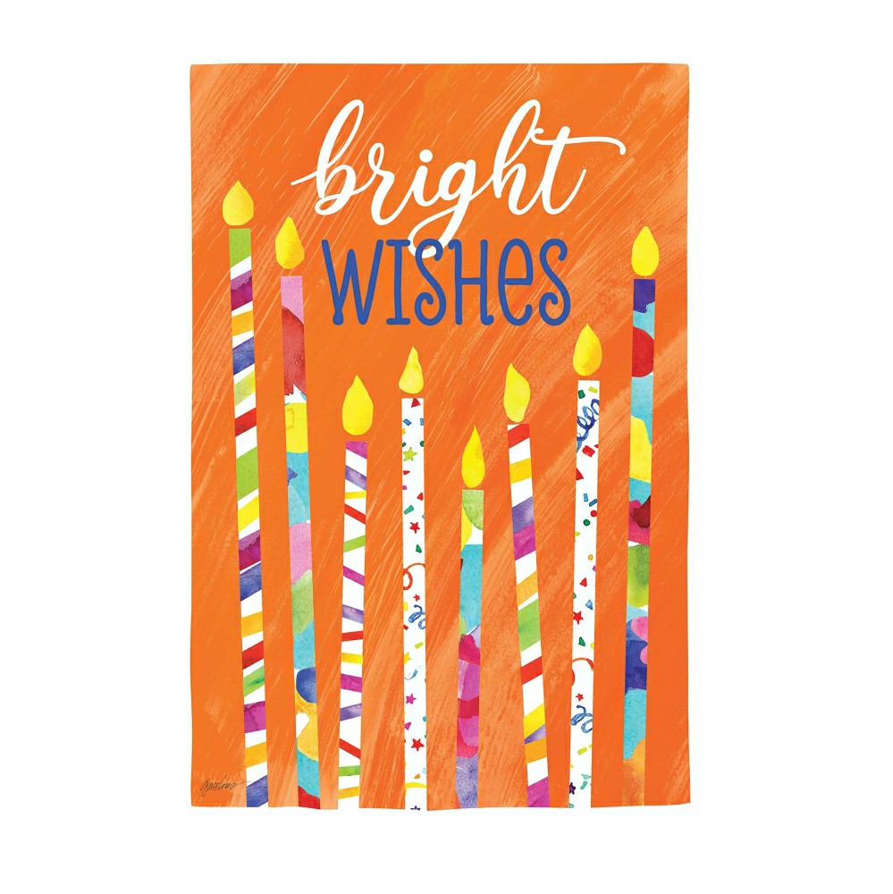 Plow & Hearth Birthday Party Reversible Suede House Flag