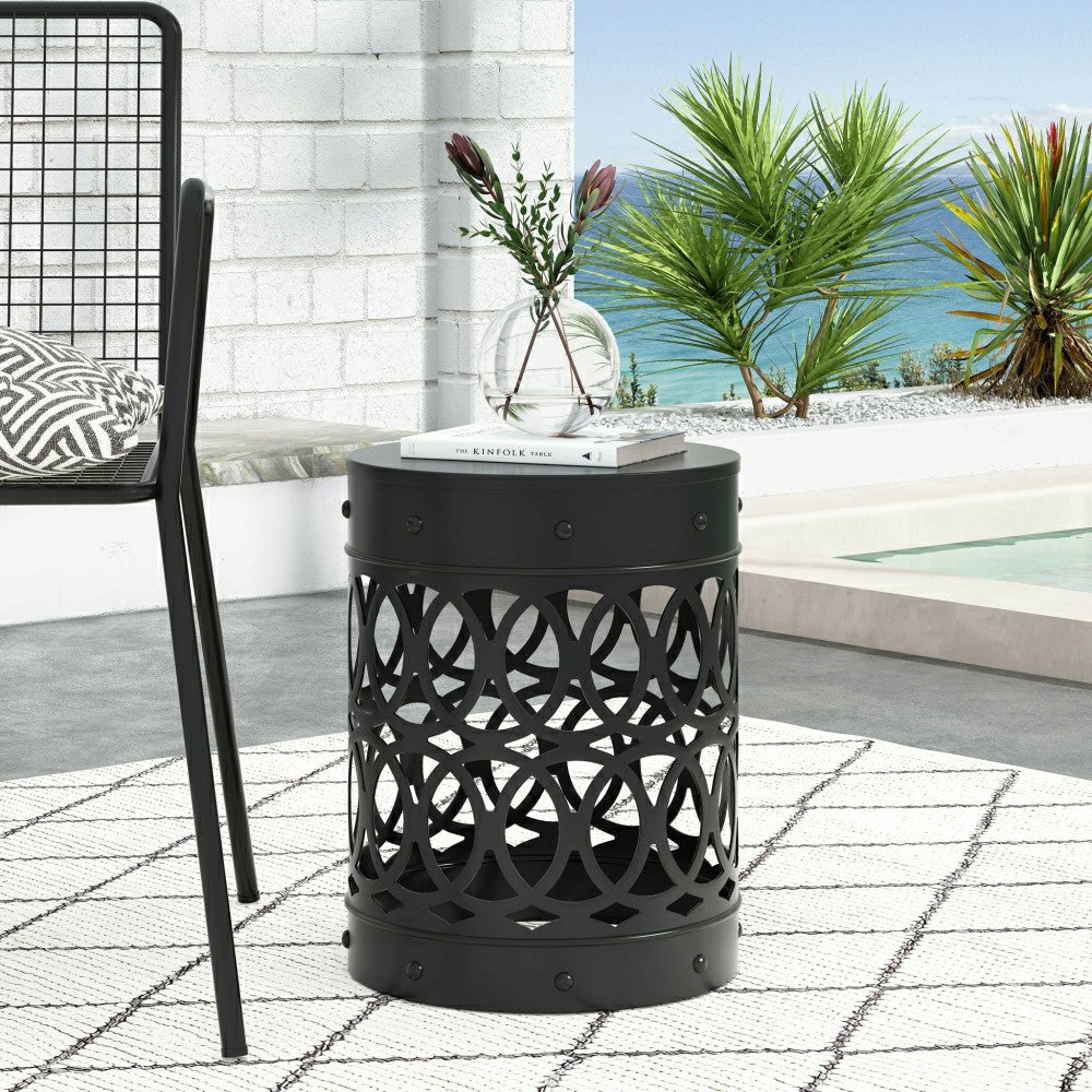 Plow & Hearth Riviera Outdoor Metal Large End Table