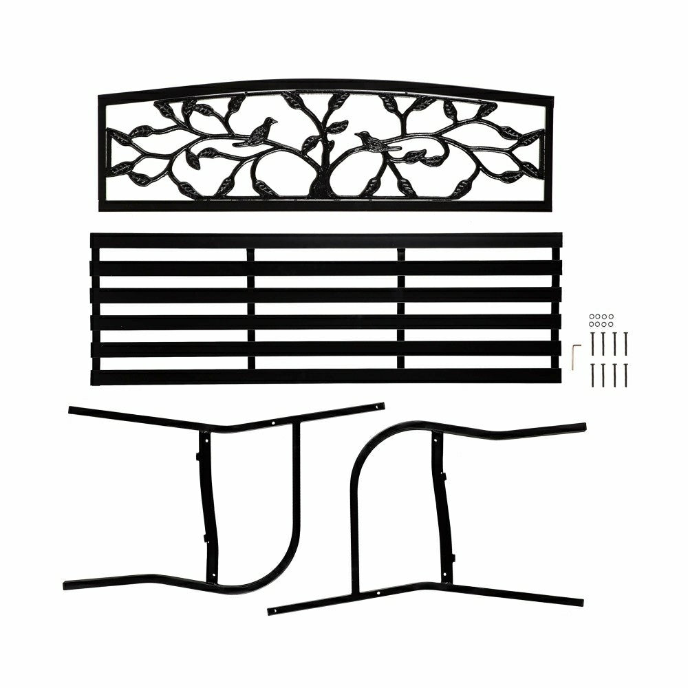 Plow & Hearth Tree of Life Metal Garden Bench