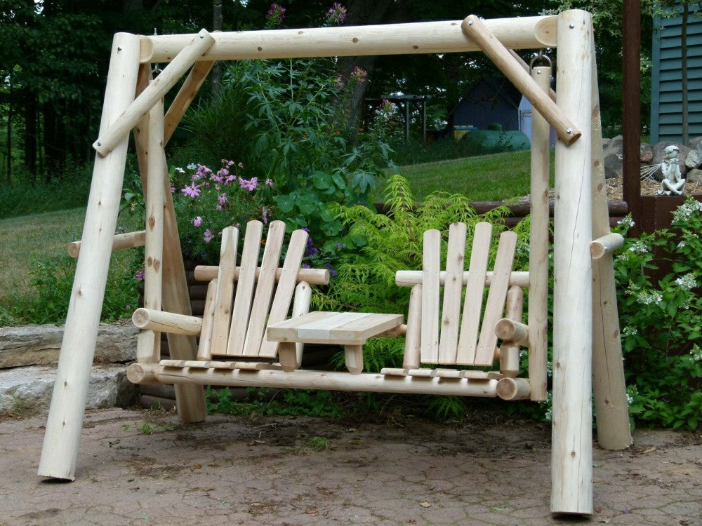 Plow & Hearth Backyard Wooden Swings for Your Garden