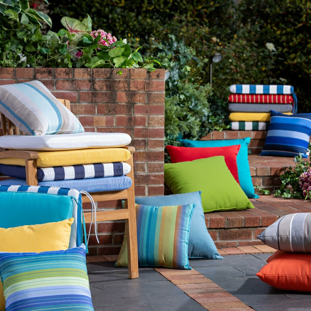 Plow & Hearth Sunbrella Premium Chair Cushion with Ties
