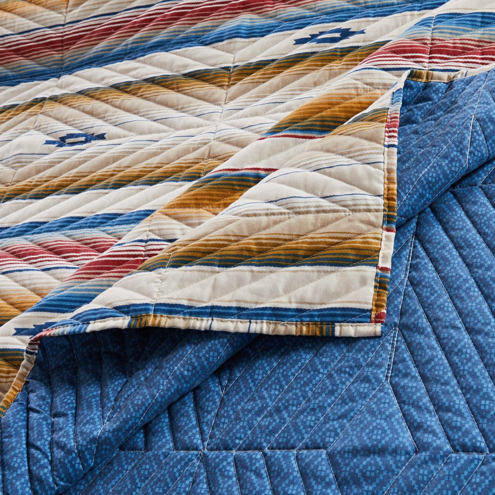Plow & Hearth Painted Desert Sapphire Reversible Bedding