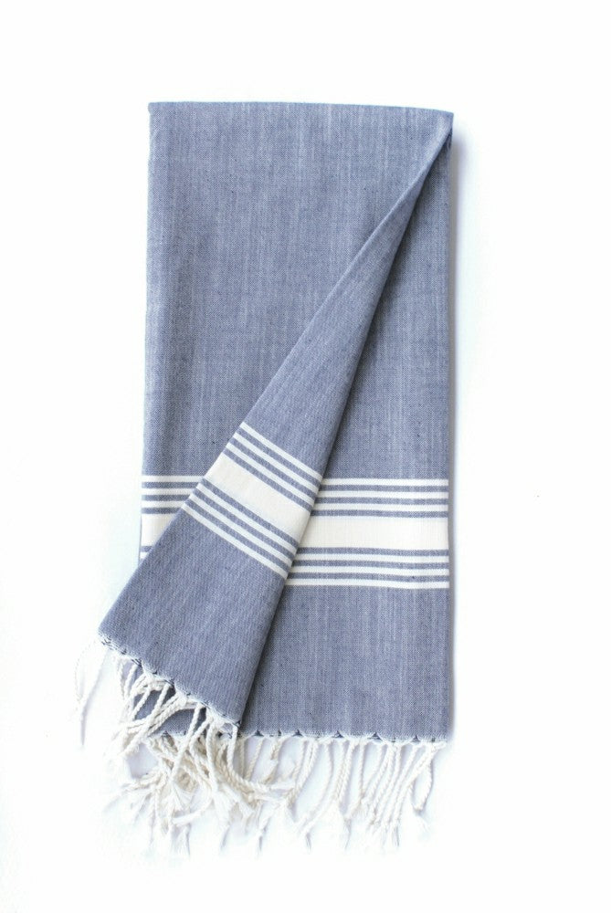 Plow & Hearth Le Boulou Towel - Blue
