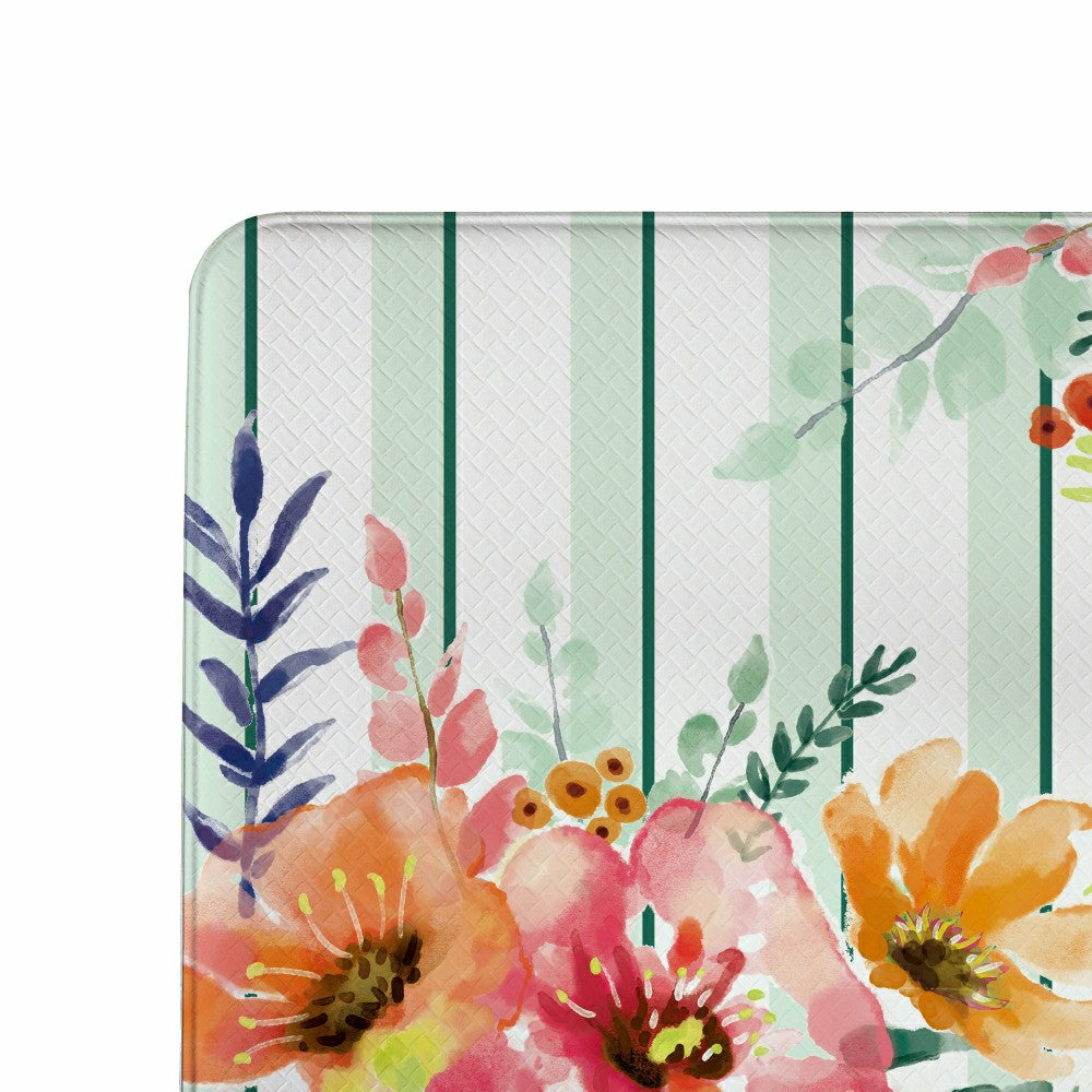 Plow & Hearth EG Studio Home Coordinates Floral Anti-Fatigue Mat 30"x18"