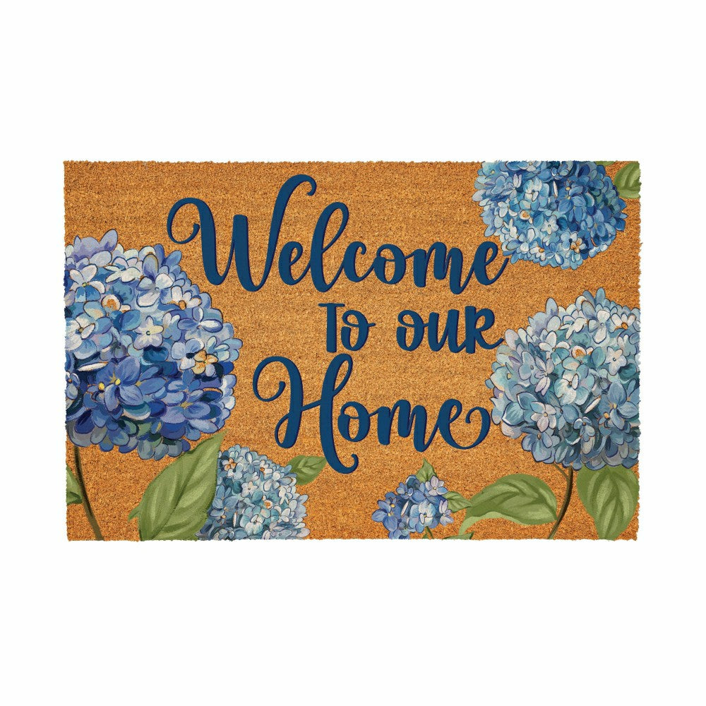 Plow & Hearth Hydrangea Haven Coir Mat, 36"x24"