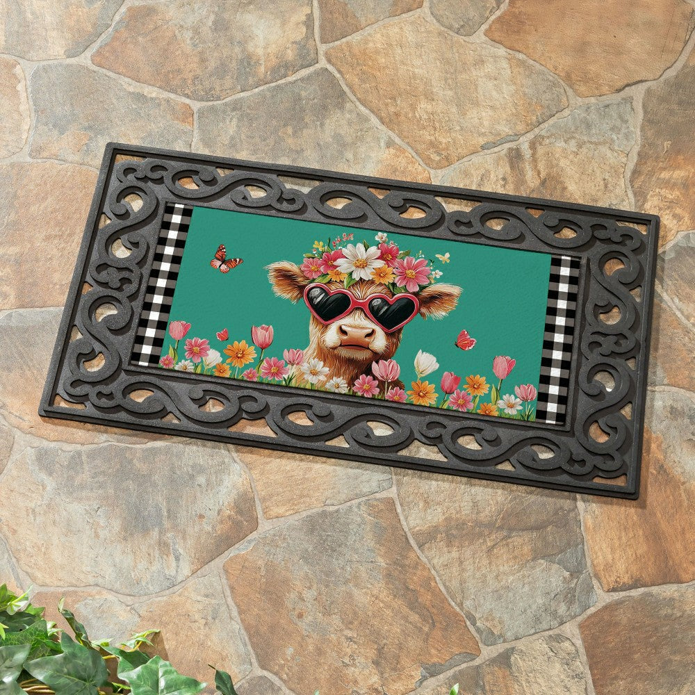 Plow & Hearth Home Sweet Mushroom Home Sassafras Switch Mat