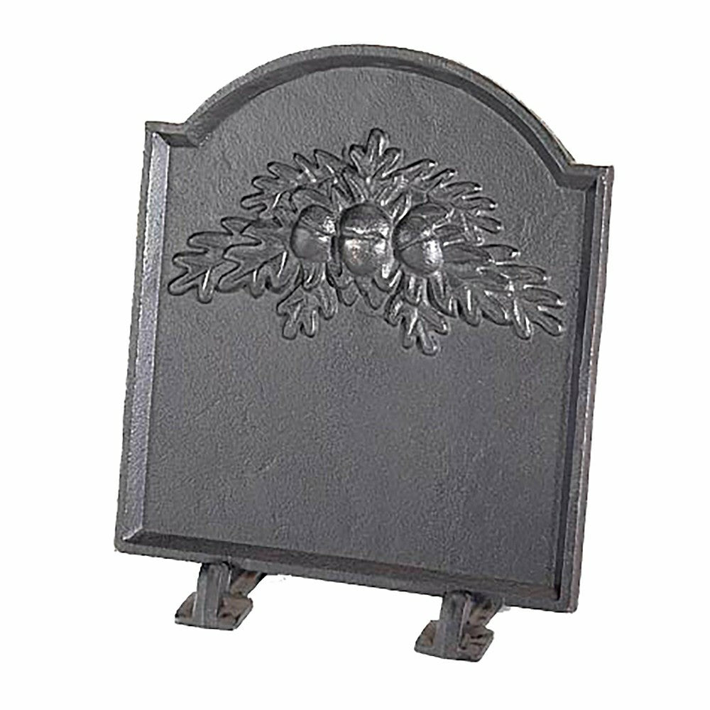 Plow & Hearth Cast Iron Fireback with Oak Leaf Design