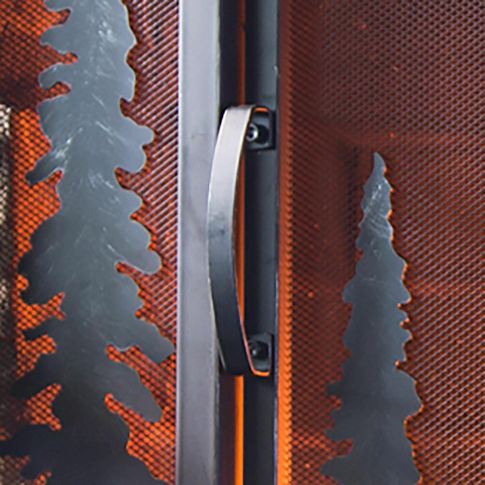 Plow & Hearth Small Mountain Cabin Fire Screen With Door