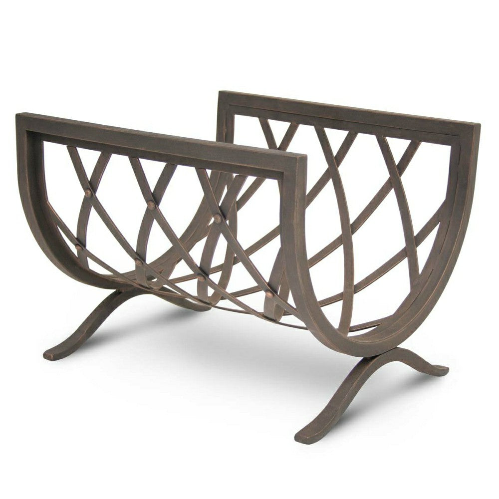 Plow & Hearth Iron Weave Wood Holder