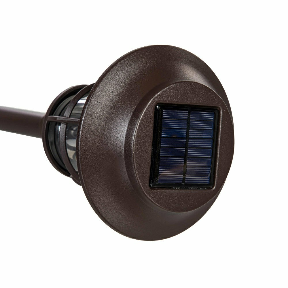 Plow & Hearth Bronze Solar Pathway Light Set of 4