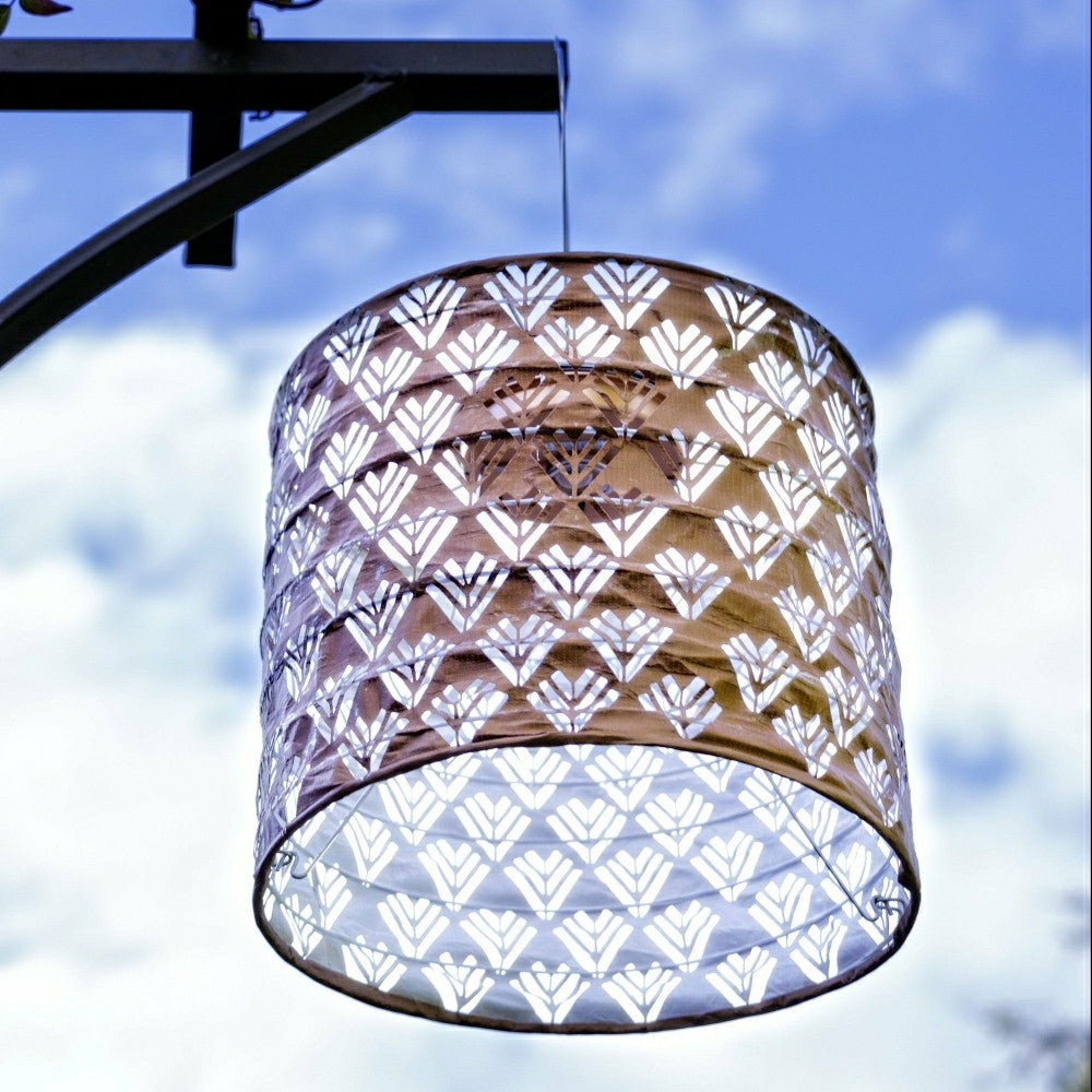 Plow & Hearth Soji Stella - Drum - 8" Solar Lantern