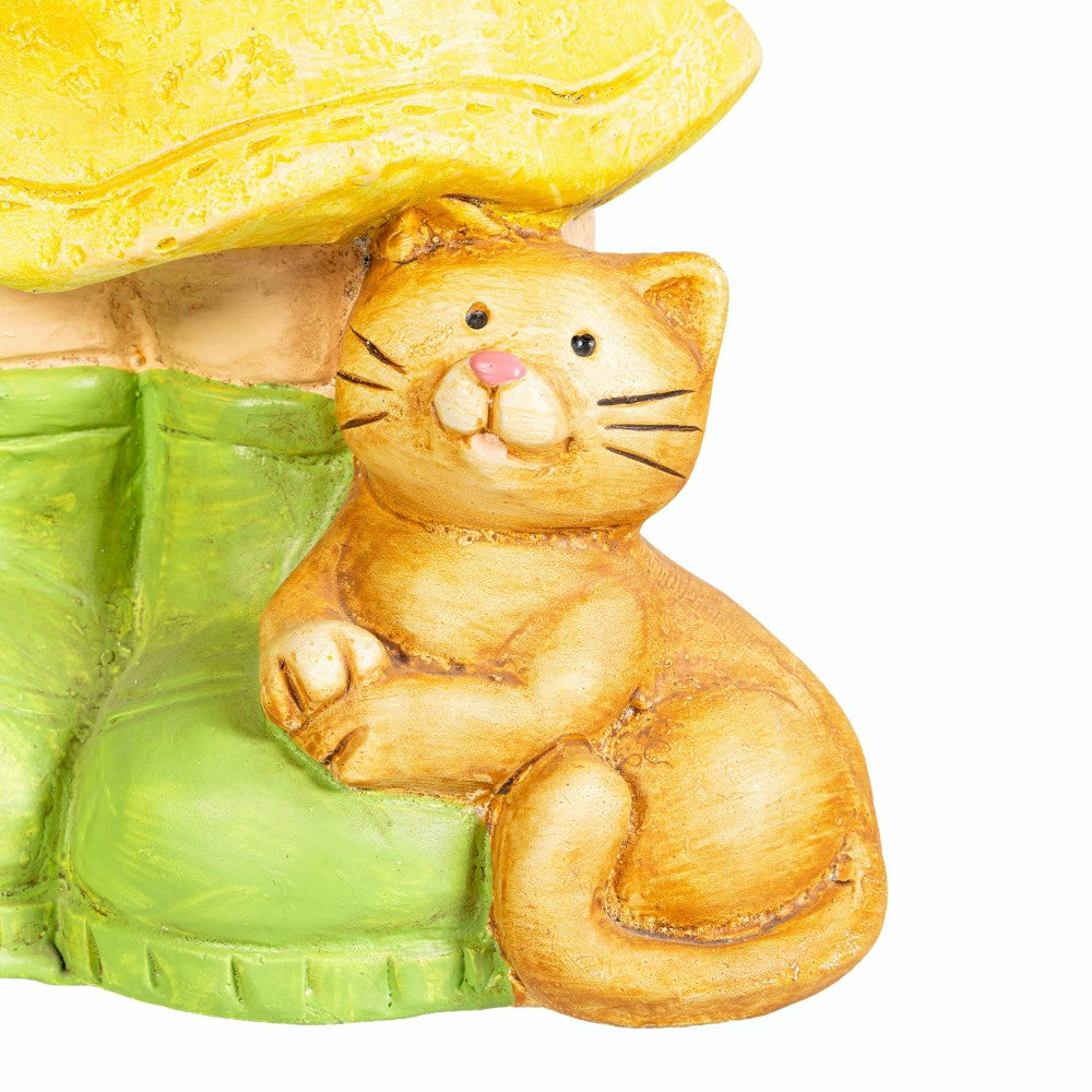 Plow & Hearth Garden Friends Statues with Lanterns, Set of 2