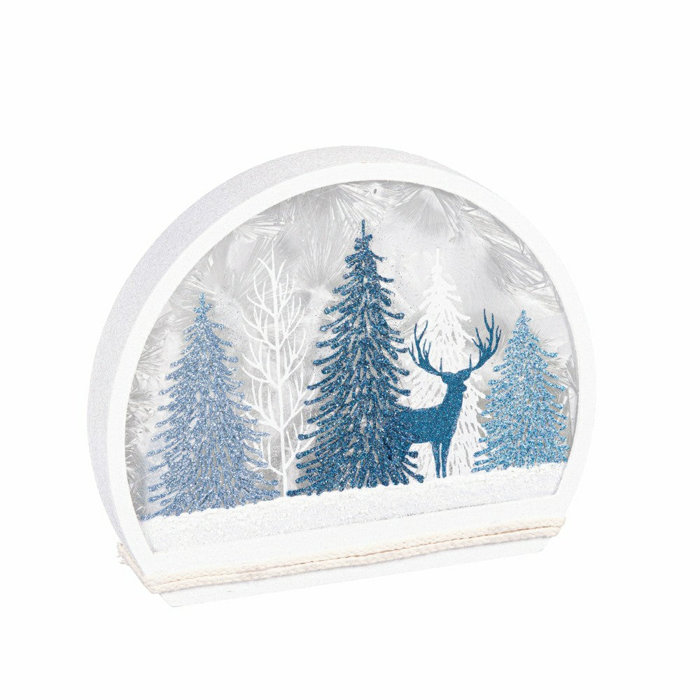 Plow & Hearth Winter Blues Lighted Orb