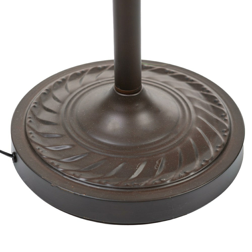 Plow & Hearth Filigree Stained Glass Floor Lamp