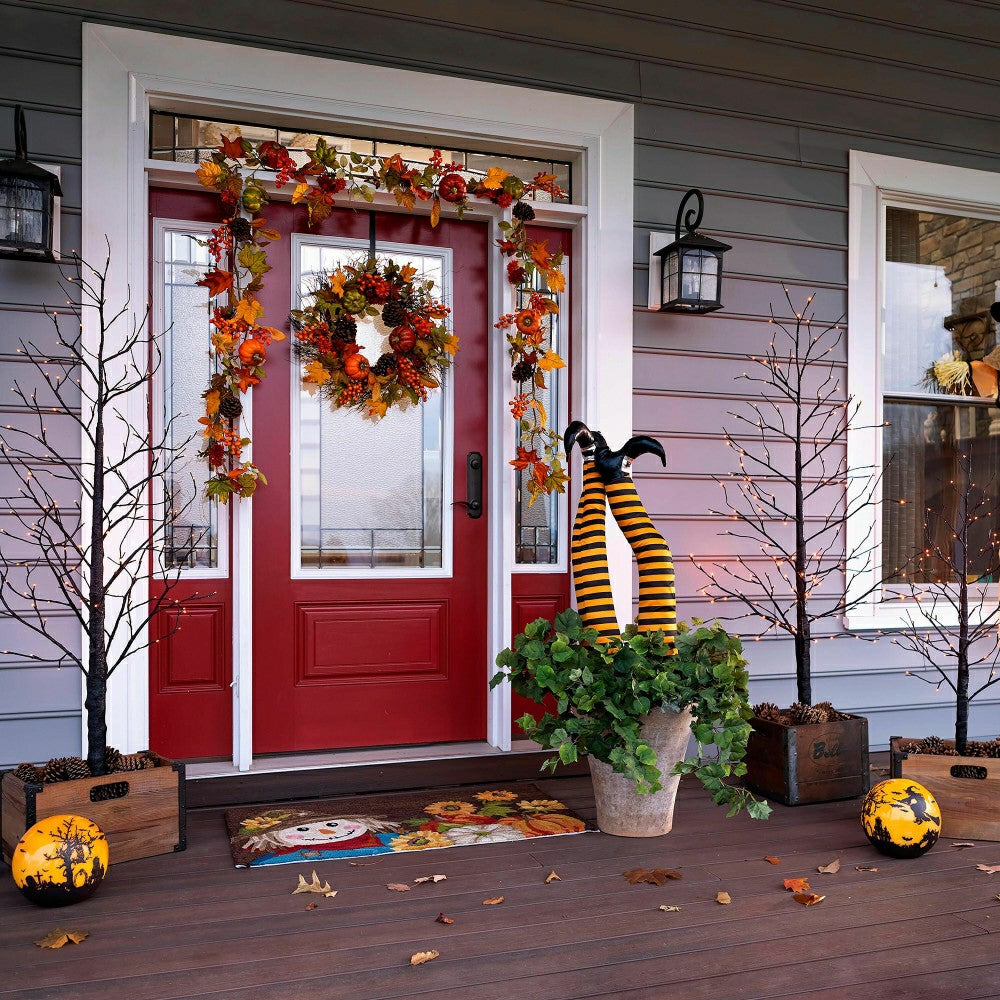 Plow & Hearth Halloween Glowing Luminary Globe