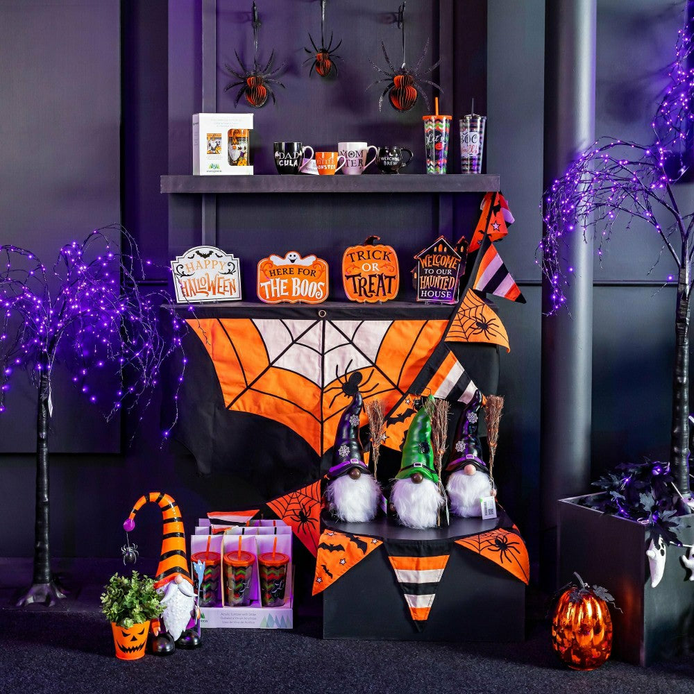 Plow & Hearth Haunted House Ceramic Cup O' Java Cup Gift Set, MonsterFamily