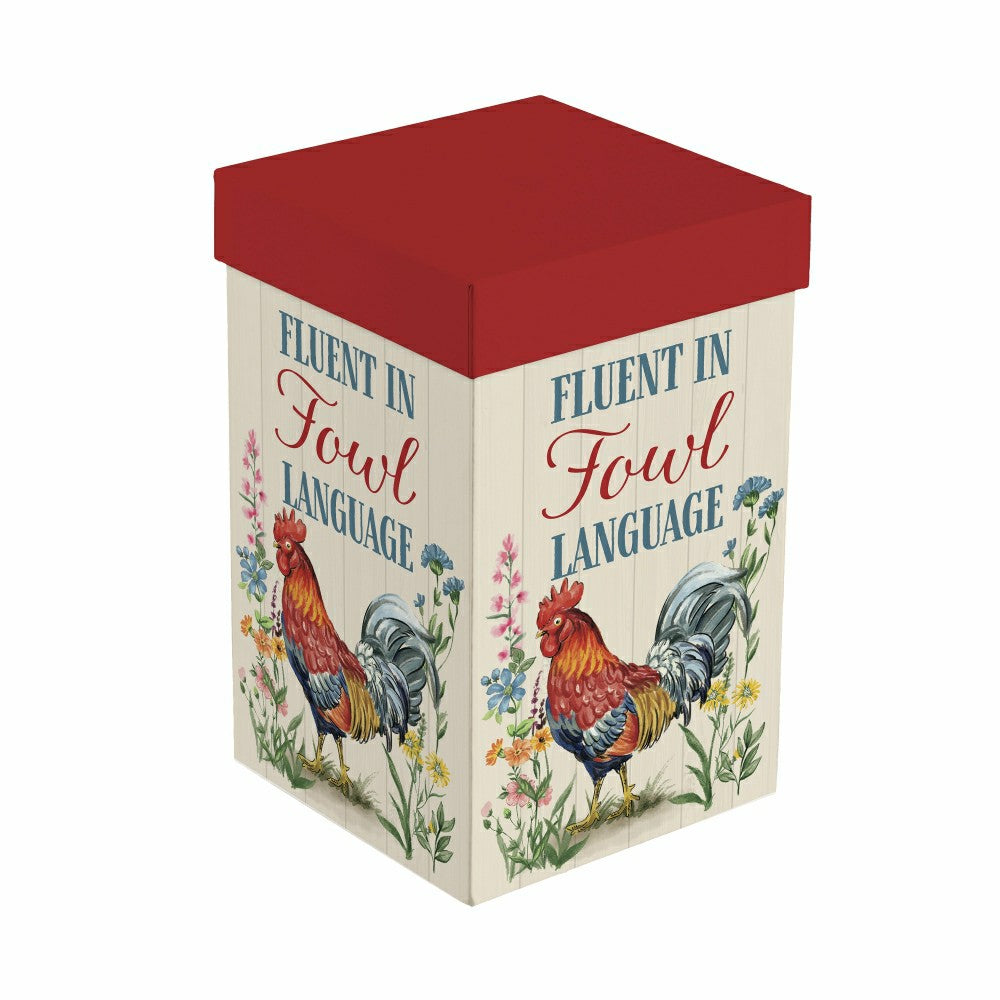 Plow & Hearth Hillside Pasture Ceramic Perfect Cup, Farm Rooster Funny, 17oz, Gift B