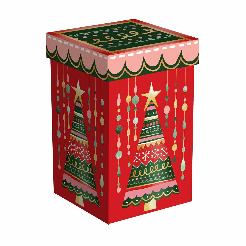 Plow & Hearth Twas The Night Travel Cup Ceramic Perfect Cup, Christmas Tree, 17oz, G