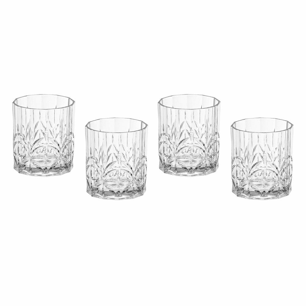 Plow & Hearth Shatterproof Low Tumbler, Set of 4, Gift Box