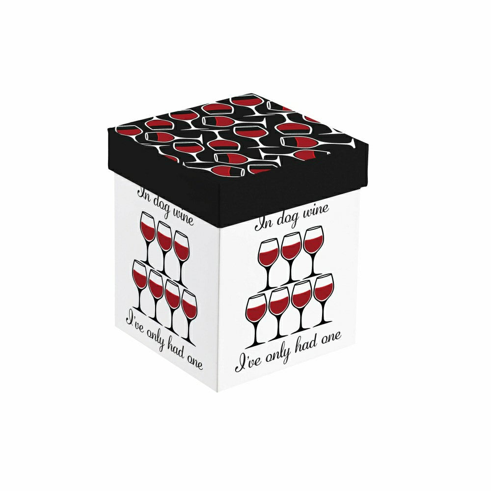 Plow & Hearth Just for Laughs Wine Glass Stemless, "In Dog Wine I've Only Had One",