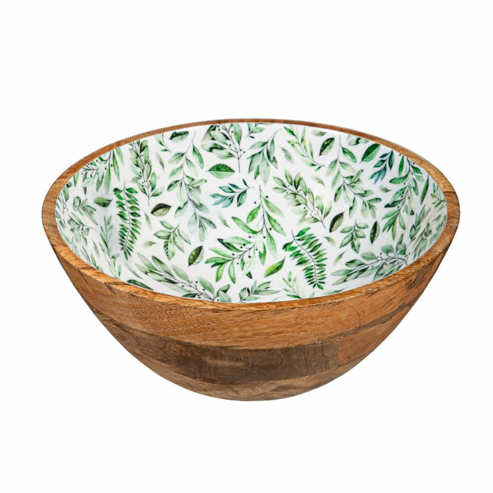 Plow & Hearth Olive Oasis Wood Bowl Set