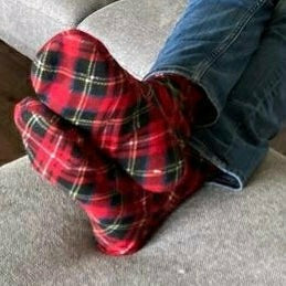 Plow & Hearth Polar Feet Fleece Socks - Highlander