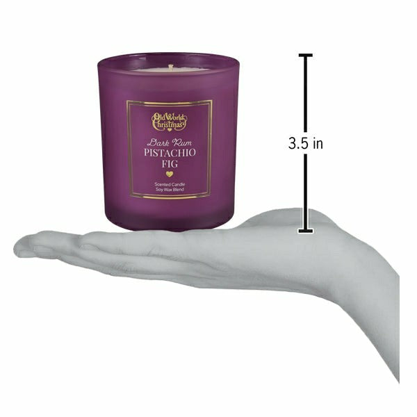 Plow & Hearth Dark Rum Pistachio Fig Candle