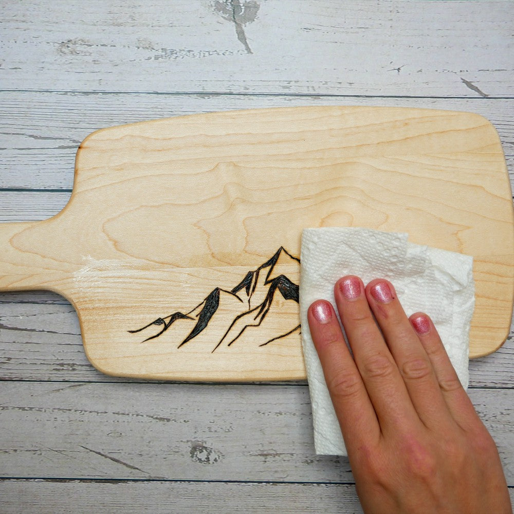 Plow & Hearth Wood Burned Cutting Board Kit