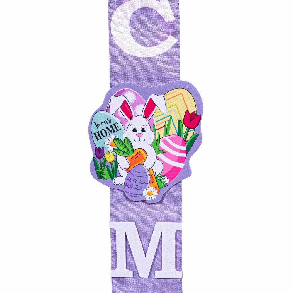 Plow & Hearth Happy Valentine's Day Sweethearts/ Happy Easter Bunny with Carrot Doub