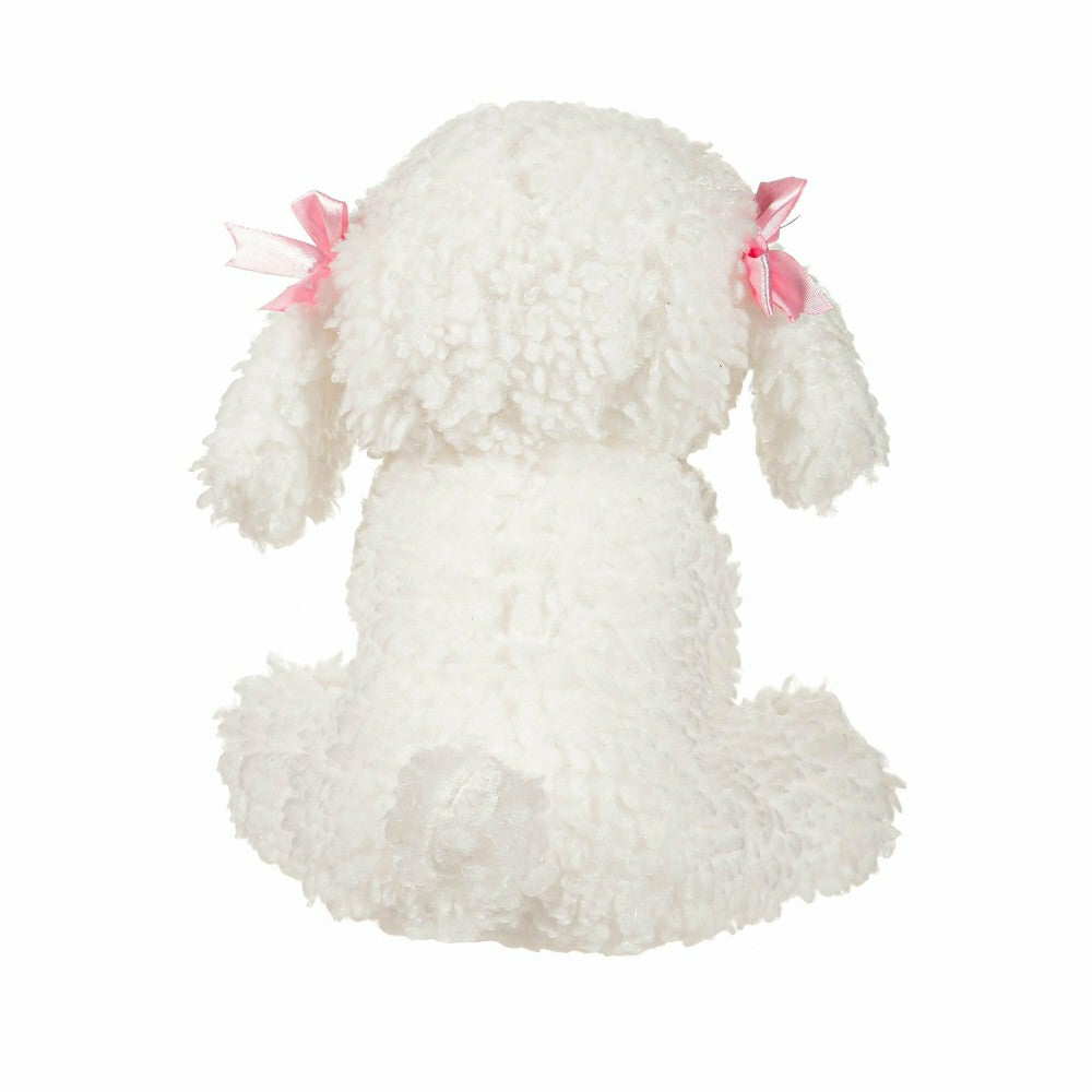 Plow & Hearth 10" Plush Valentine's Bichon Frise