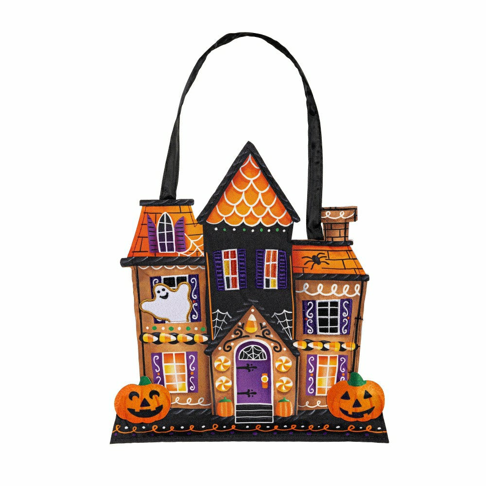 Plow & Hearth Trick or Sweets Haunted House Door Décor