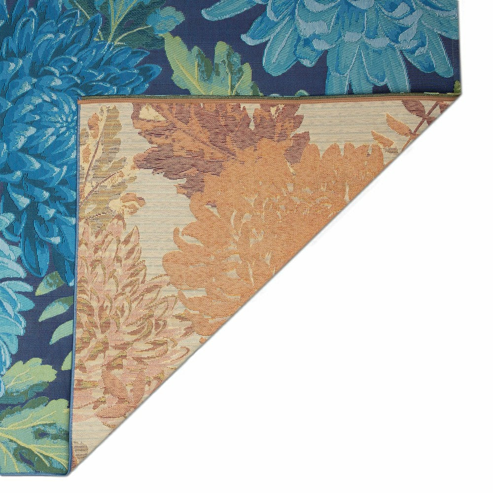 Plow & Hearth Indoor/Outdoor Chrysanthemum Polypropylene Rug, 39" x 59"