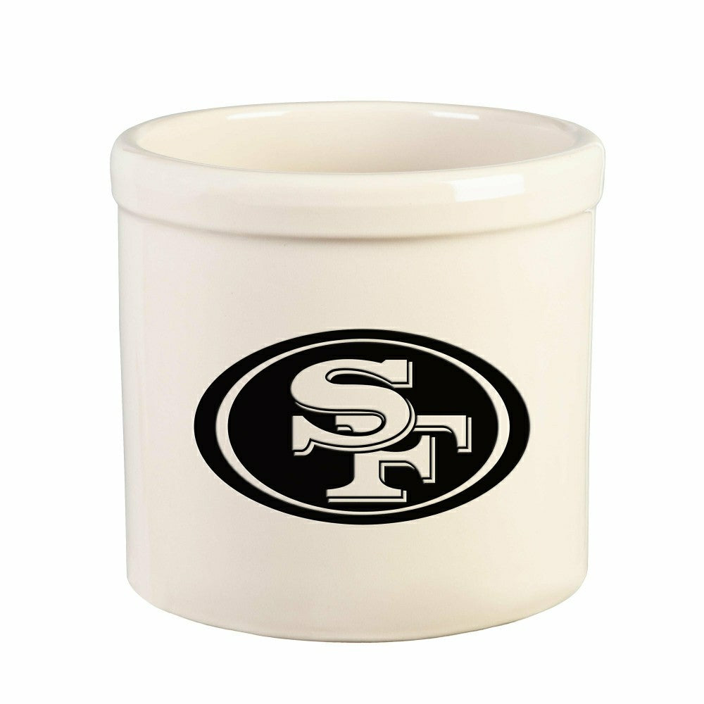 Plow & Hearth NFL Team Logo Stoneware Crock