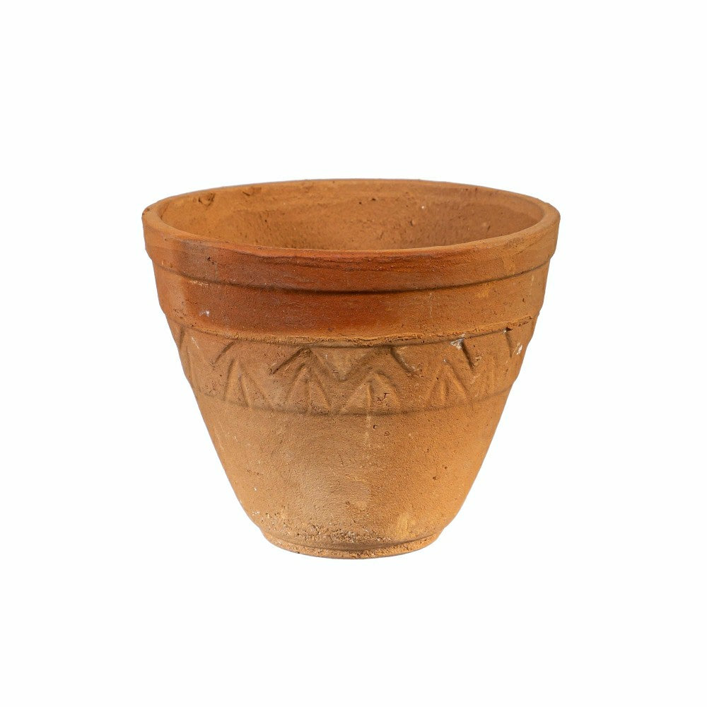 Plow & Hearth What She Shed Planters, Metal Stand with Terracotta Planters, Floral D