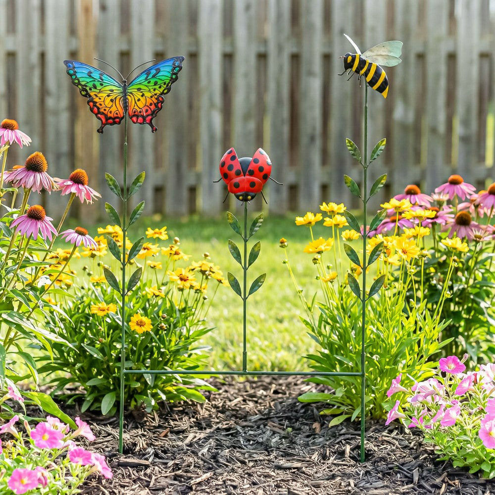 Plow & Hearth Insect Spinner Garden Stake