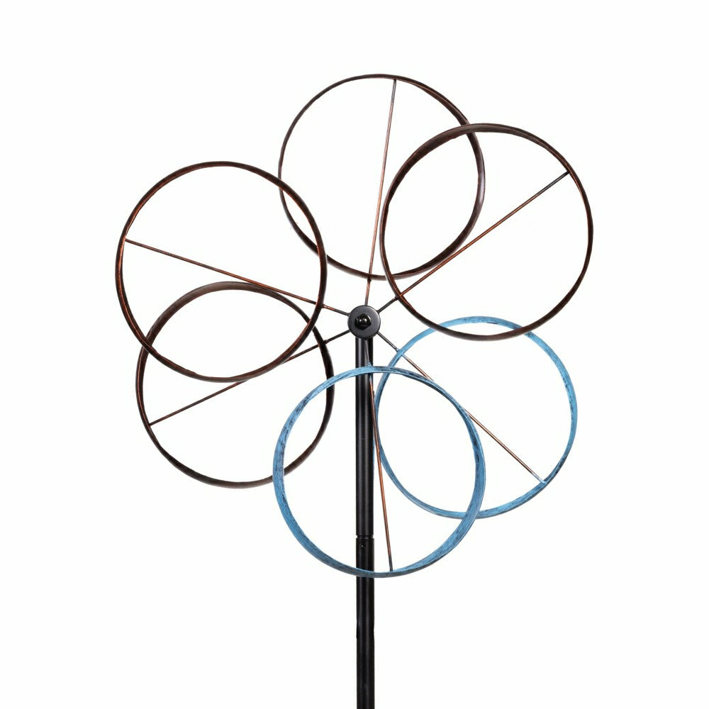 Plow & Hearth Metal Roundabout Breeze Wind Spinner 72"H